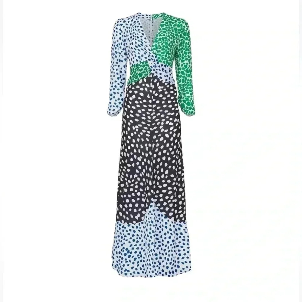 O.p.t Maxi cope dress long sleeve S